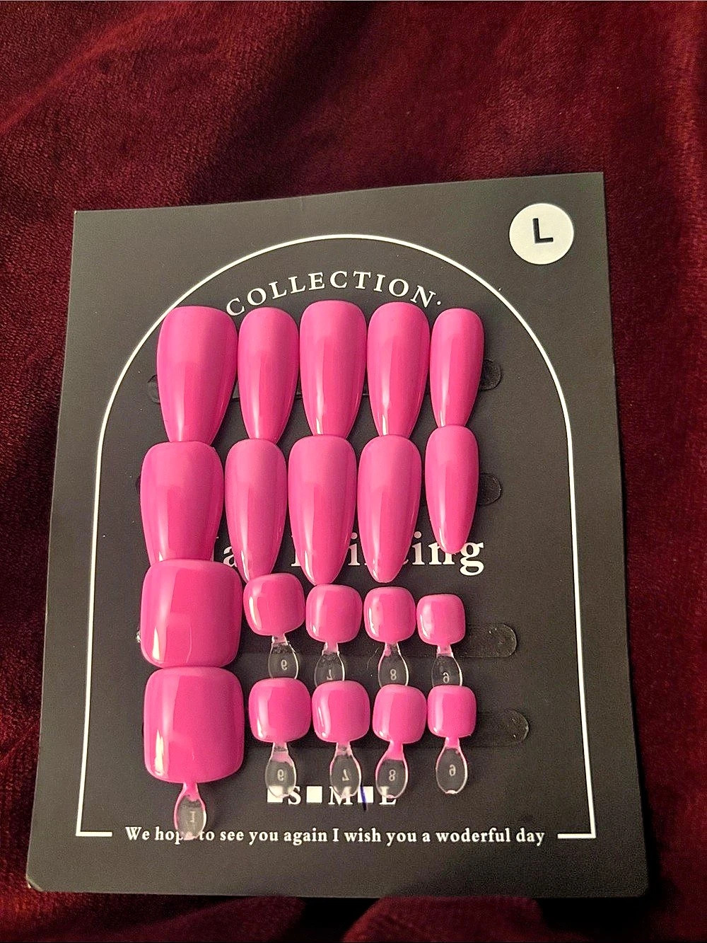 Pink Press-On Nails NWT
